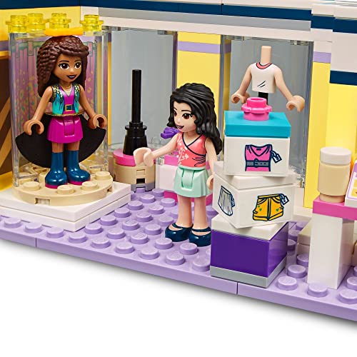 LEGO 41427 Friends Tienda de Moda de Emma Juguete de Construcción para Niños y Niñas de +6 años Boutique con Mini Muñecas