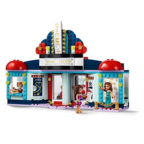 LEGO 41448 Friends Cine de Heartlake City Juguete de Construcción Interactivo con Soporte para Teléfono y Mini Muñecas