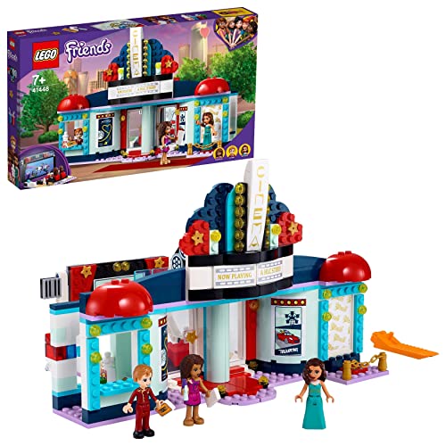 LEGO 41448 Friends Cine de Heartlake City Juguete de Construcción Interactivo con Soporte para Teléfono y Mini Muñecas