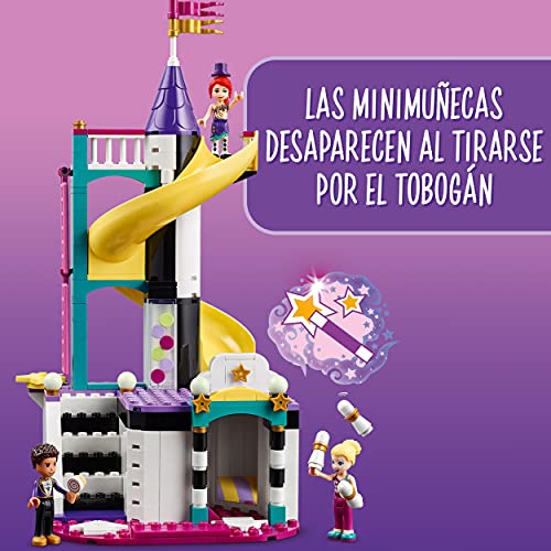 LEGO 41689 Friends Mundo de Magia: Noria y Tobogán, Parue de Atracciones de Juguete para Niños y Niñas +7 Años con Mini Muñecas