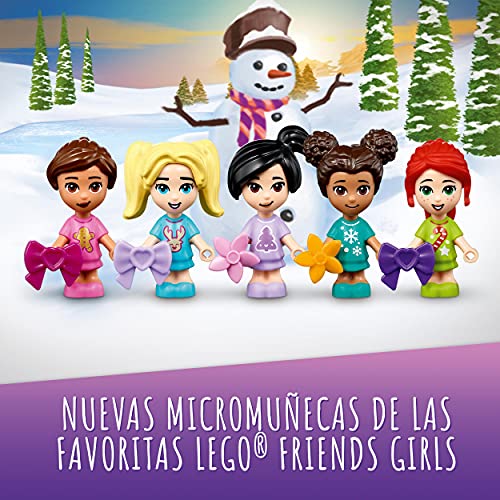 LEGO 41690 Friends: Calendario de Adviento de 2021, Juguete de Navidad para Niños y Niñas con 5 Micro Muñecas