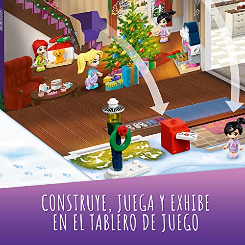 LEGO 41690 Friends: Calendario de Adviento de 2021, Juguete de Navidad para Niños y Niñas con 5 Micro Muñecas