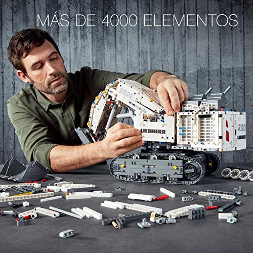 LEGO 42100 Technic Control+ Excavadora Liebherr R 9800, Vehículo de Construcción RC Teledirigido para Adultos, con Motores y Smarthubs