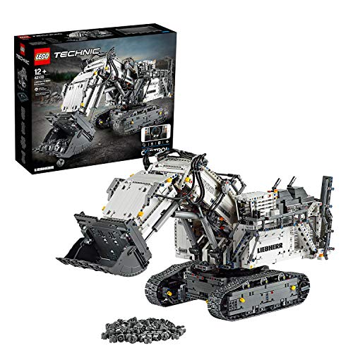 LEGO 42100 Technic Control+ Excavadora Liebherr R 9800, Vehículo de Construcción RC Teledirigido para Adultos, con Motores y Smarthubs