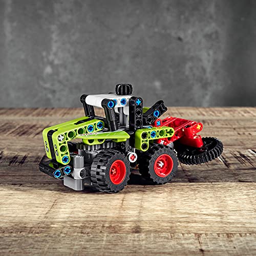 LEGO 42102 Technic 2en1 Mini CLAAS XERION Tractor o Cosechadora de Juguete de Construcción de Vehículo, Regalo para Niños +7 Años