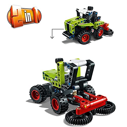 LEGO 42102 Technic 2en1 Mini CLAAS XERION Tractor o Cosechadora de Juguete de Construcción de Vehículo, Regalo para Niños +7 Años