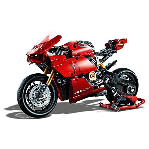 LEGO 42107 Technic Ducati Panigale V4 R Motocicleta Modelo de Exposición Coleccionable Moto Superbike Set de Construcción