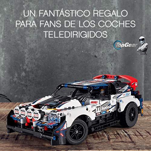 LEGO 42109 Technic Control+ Coche de Rally Top Gear Controlado por App, Teledirigido para Niños +9 Años, Maqueta para Construir