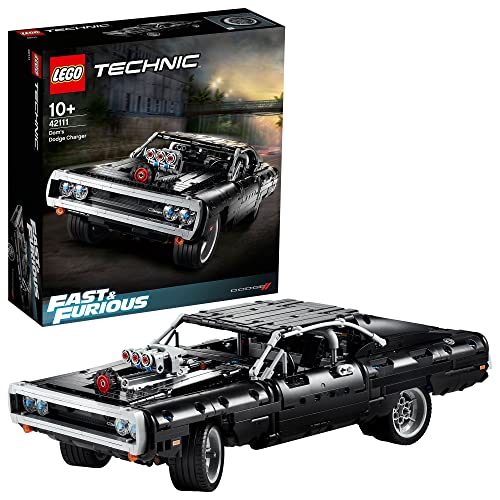 LEGO 42111 Technic Dom's Dodge Charger Modelo de Coleccionista de Coche de Carreras de Fast & Furious Set de Construcción