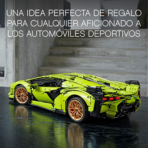 LEGO 42115 Technic Lamborghini Sián FKP 37 Coche de Carreras Set de Construcción para Adultos Modelo Exclusivo de Coleccionista