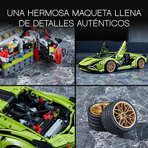 LEGO 42115 Technic Lamborghini Sián FKP 37 Coche de Carreras Set de Construcción para Adultos Modelo Exclusivo de Coleccionista