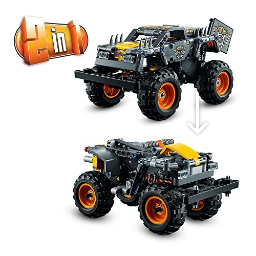 LEGO 42119 Technic 2en1 Monster Jam MAX-D, Juguete de Camión y Quad, Set de Construcción, Cumpleaños para Niños a Partir de 7 Años