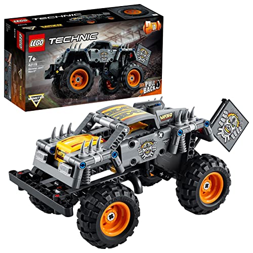 Lego 42119 Technic Monster Jam MAX-D, Modelo 2 En 1, Camión De Juguete O Quad Bike +  42117 Technic Avión De Carreras, Modelo 2 En 1, Avión De Juguete O Avión De Reacción