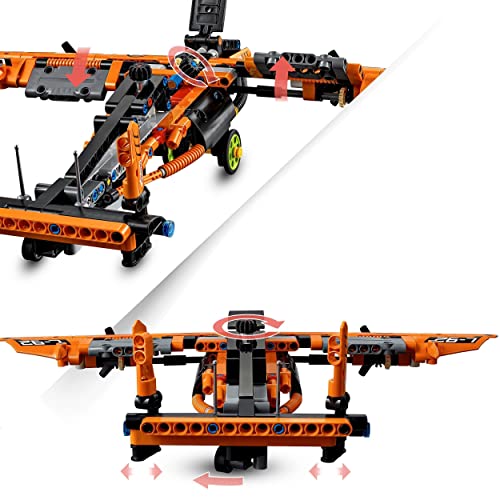 LEGO 42120 Technic 2en1 de Aerodeslizador de Rescate en Avión, Juguete de construcción para Niños y Niñas de +8 años