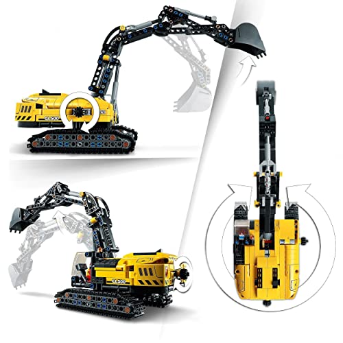 LEGO 42121 Technic 2en1 de Excavadora Pesada en Tractor con Orugas, Juguete de construcción para Niños y Niñas de +8 años