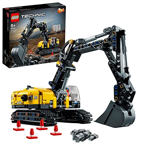 LEGO 42121 Technic 2en1 de Excavadora Pesada en Tractor con Orugas, Juguete de construcción para Niños y Niñas de +8 años