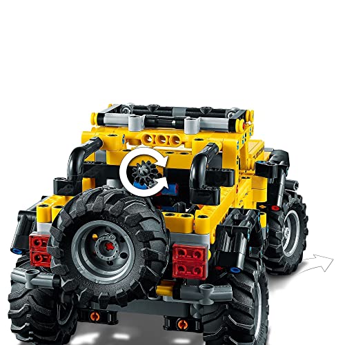 LEGO 42122 Technic Jeep Wrangler, Coche 4x4 de Juguete, Vehículo Off Roader SUV, Maqueta Set de Construcción