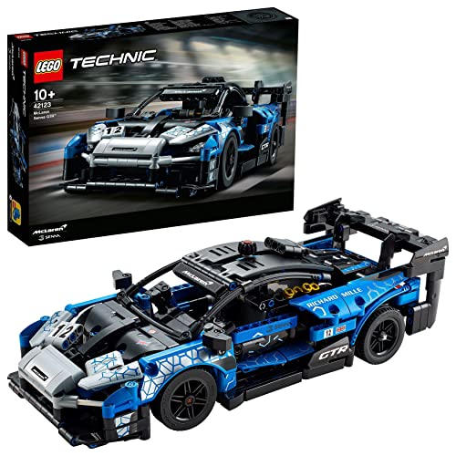 LEGO 42123 Technic McLaren Senna GTR, Set de Construcción de Coche de Carreras, Modelo Coleccionable, Supercoches