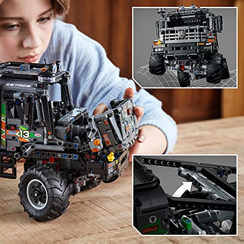 LEGO 42129 Technic Camión de Trial 4x4 Mercedes-Benz Zetros, Coche Radiocontrol Todoterreno de la Serie de Vehículos Controlada por App, Juguete para Niños