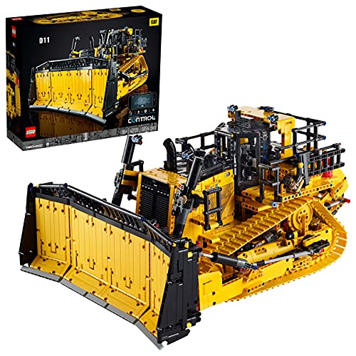 LEGO 42131 Technic Buldócer Cat D11 Controlado por App, Set de Construcción para Adultos, Vehículo a Motor para Construir con Control Remoto