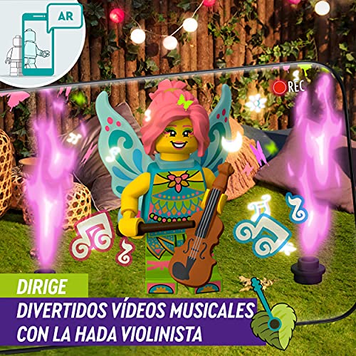 LEGO 43110 VIDIYO Folk Fairy Beatbox, Creador de Vídeos Musicales de Juguete, App Realidad Aumentada, Set con Mini Figura