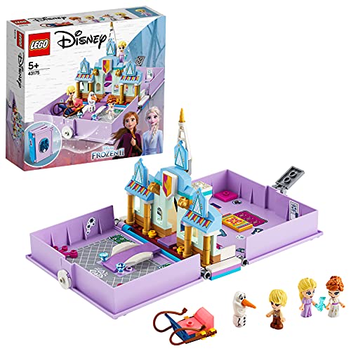 LEGO 43175 Disney Princess Cuentos e Historias: Anna y Elsa, Juguete de Construcción de Frozen II con 4 Mini Figuras