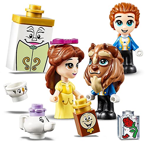 LEGO 43177 Disney Princess Cuentos e Historias: Bella, Juego de Viaje, Juguete de La Bella y La Bestia con Mini Muñeca de Princesa