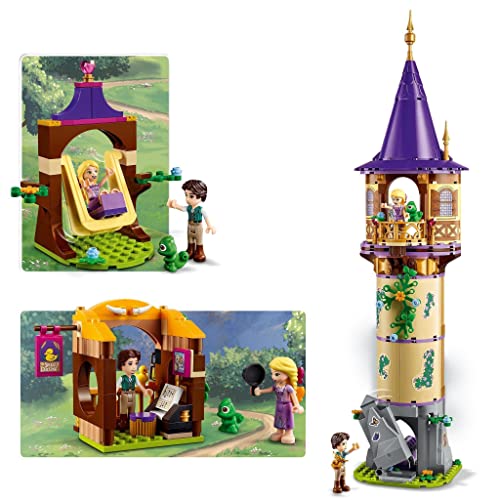 LEGO 43187 Disney Princess Torre de Rapunzel Juguete de Construcción para Niños y Niñas +6 años con 2 Mini Figuras