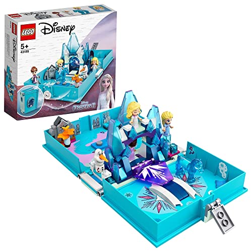 LEGO 43189 Disney Frozen 2 Cuentos e Historias: Elsa y el Nokk, Set Portátil, Juguete de Viaje para Niños y Niñas