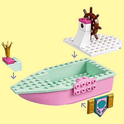 LEGO 43191 Disney Princess Barco de Ceremonias de Ariel, Juguete de Construcción de la Sirenita con Mini Muñeca, para Niños y Niñas +4 Años