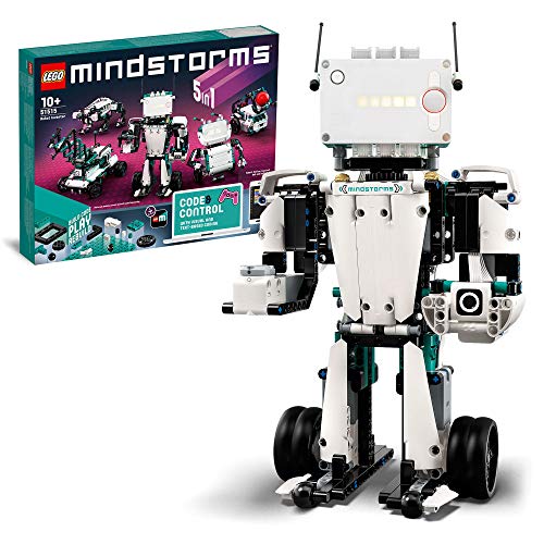 LEGO 51515 MINDSTORMS Robot Inventor y Kit de Robótica, Juguete Interactivo 5 en 1 Controlado por Aplicación, Coding Para Niños