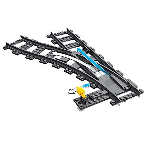 LEGO 60238 City Cambios de Agujas, Set de Construcción para Niños +5 años de Vías de Tren