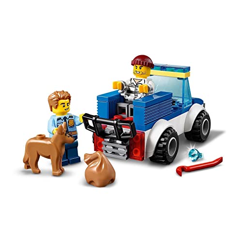 LEGO 60241 City Policía: Unidad Canina, Coche de Juguete con Mini Figura de Perro, Regalo para Niños y Niñas +4 Años