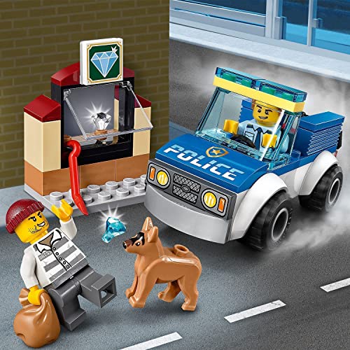 LEGO 60241 City Policía: Unidad Canina, Coche de Juguete con Mini Figura de Perro, Regalo para Niños y Niñas +4 Años