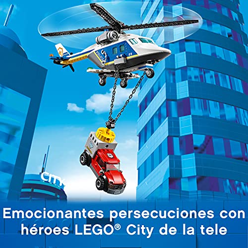 LEGO 60243 City Policía: Persecución en Helicóptero Set de Construcción con Vehículos para Niños +5 años