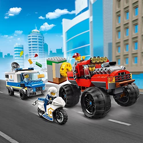 LEGO 60245 City Policía: Atraco del Monster Truck Set de Construcción con Vehículos