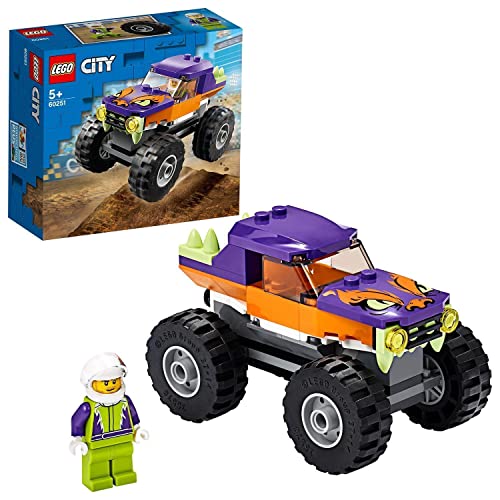 LEGO 60251 City Great Vehicles Monster Truck, Juguete de Construcción con Mini Figuras e Idea de Regalo para Niños +5 Años