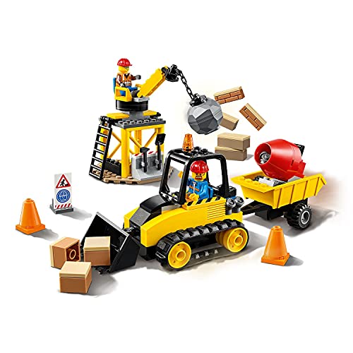 LEGO 60252 City Buldócer de Construcción Juguete de Construcción para Niños y Niñas +4 años con 2 Mini Figuras