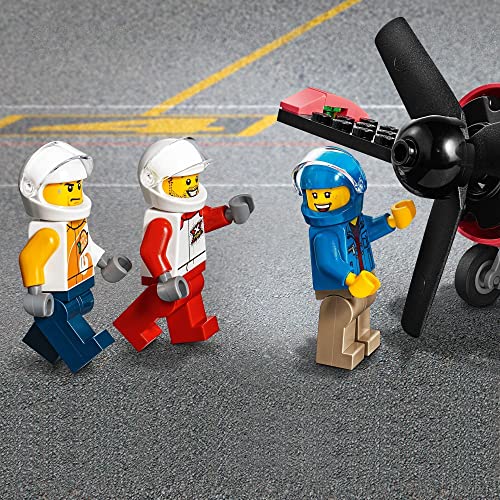 LEGO 60260 City Carrera Aérea Juguete de Construcción Niños y Niñas +5 años con 3 Mini Figuras y 2 Helicópteros Que Vuelan