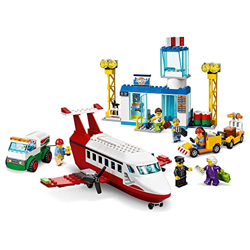 LEGO 60261 City Aeropuerto Central Juguete de Construcción para Niños y Niñas +4 años con 6 Mini Figuras