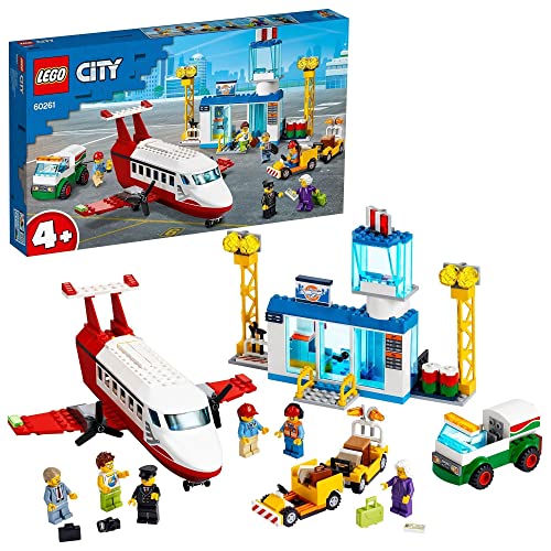 LEGO 60261 City Aeropuerto Central Juguete de Construcción para Niños y Niñas +4 años con 6 Mini Figuras