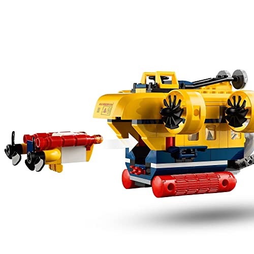 LEGO 60264 City Océano: Submarino de Exploración, Set de Construcción para Niños +5 años con Dron Subacuático y Mini Figuras