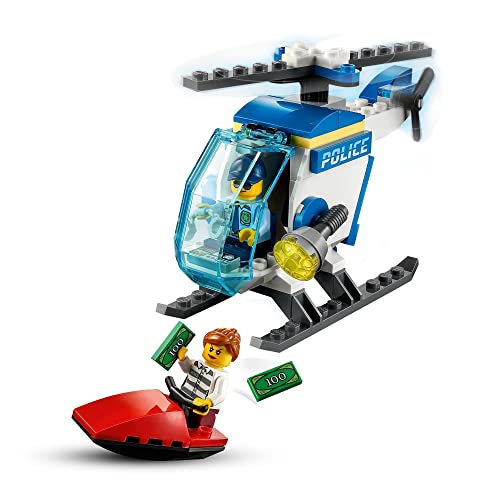 LEGO 60275 City Policía Helicóptero de Policía, Juguete con Minifiguras, Idea de Regalo para Niños y Niñas +4 Años