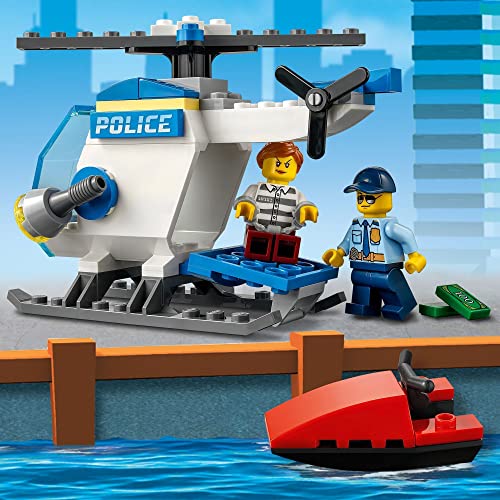 LEGO 60275 City Policía Helicóptero de Policía, Juguete con Minifiguras, Idea de Regalo para Niños y Niñas +4 Años