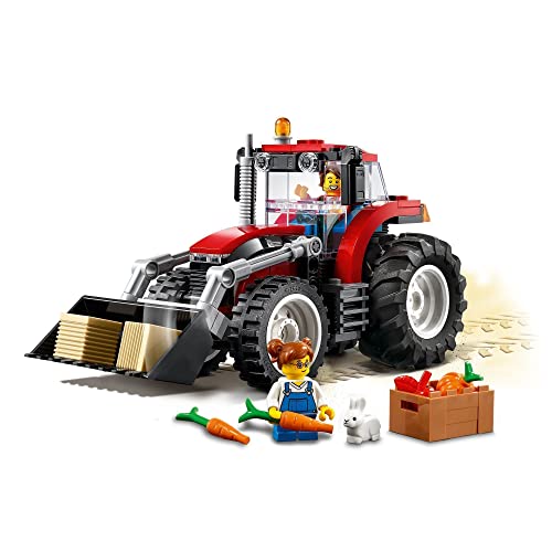 LEGO 60287 City Grandes Vehículos Tractor, Juguete de Granja con Figura de Conejo, para Niños y Niñas +5 Años