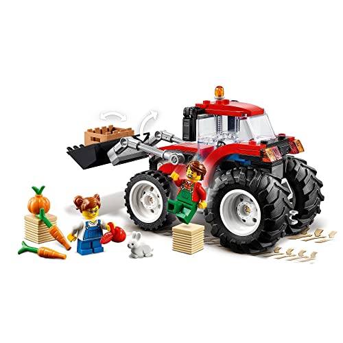 LEGO 60287 City Grandes Vehículos Tractor, Juguete de Granja con Figura de Conejo, para Niños y Niñas +5 Años