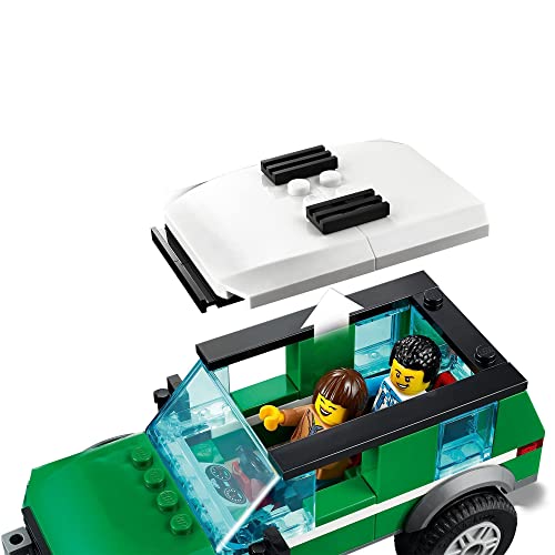 LEGO 60288 City Furgoneta de Transporte del Buggy de Carreras, Coche Todoterreno de Juguete para Niños +5 Años, con 2 Figuras de Conductores