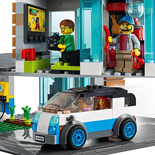 LEGO 60291 City Casa Familiar Casa de Muñecas Moderna con Placas de Carretera, Set de Construcción para Niños y Niñas