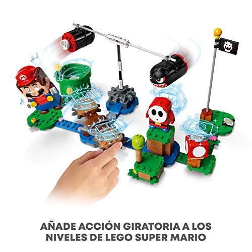 LEGO 71366 Super Mario Set de Expansión: Avalancha de Bill Balazos, Juguete de Construcción para Niños y Niñas +7 años