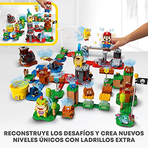 LEGO 71380 Super Mario Set de Creación: Tu Propia Aventura, Juguete de Construcción para Niños +6 años con 4 Mini Figuras